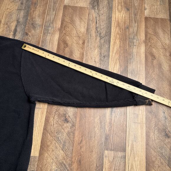 Vintage‎ 90s Champion Sweatshirt Men's Large Black Embroidered Towel Crew Neck - Picture 11 of 12